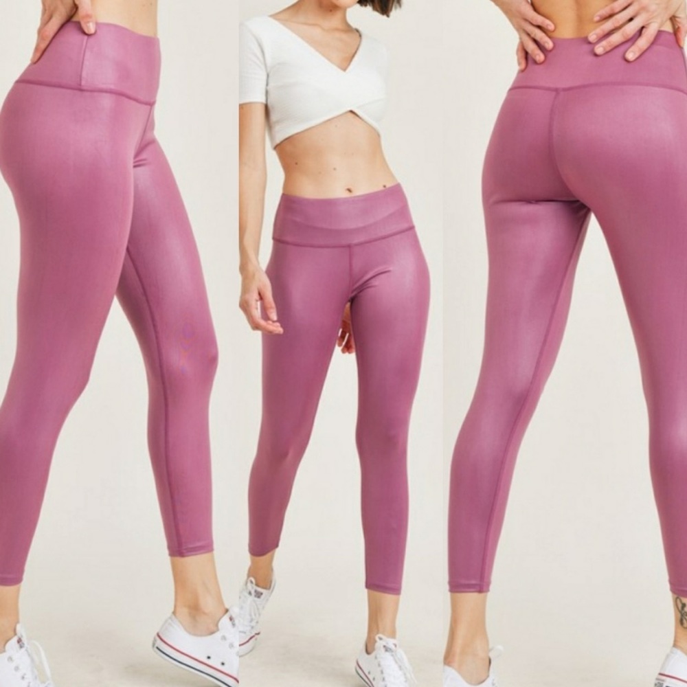 High Waist Matte Shine Leggings